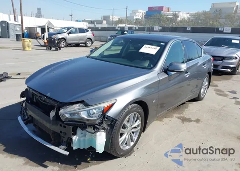 2017 Infiniti Q50 2.0T Premium from USA, damaged, VIN JN1CV7AP9HM640525